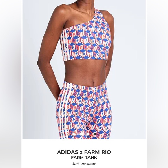 NWT Adidas x Farm Rio Set. Size: Small. Excellent condition 💙 ❤️ - Picture 13 of 15